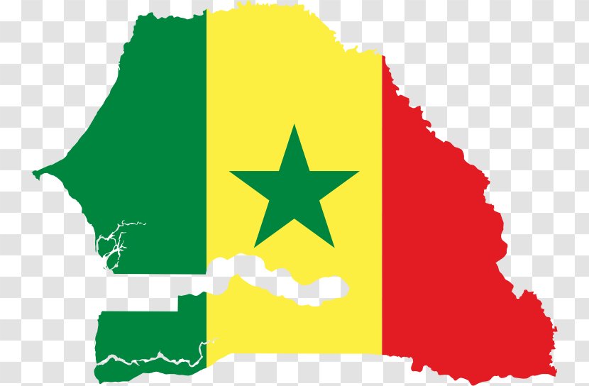 Flag Of Senegal Map - Area - Countries Vector Transparent PNG