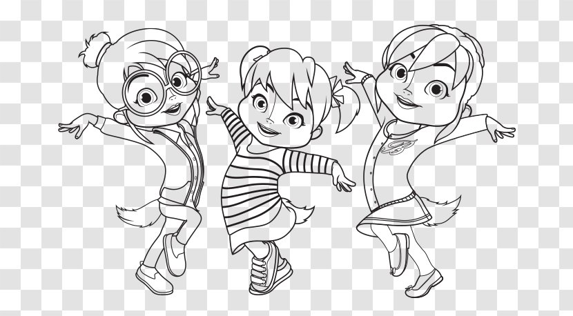 Alvin And The Chipmunks Chipettes Coloring Book Colouring Pages - Flower - Alvinnn!!! Transparent PNG