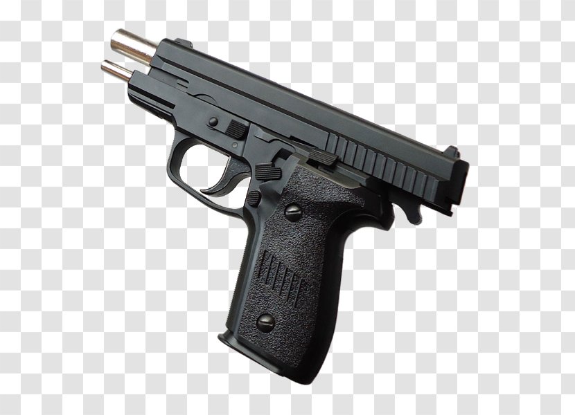 Trigger Airsoft Guns Firearm SIG Sauer P229 - Silhouette - Pistolet Transparent PNG