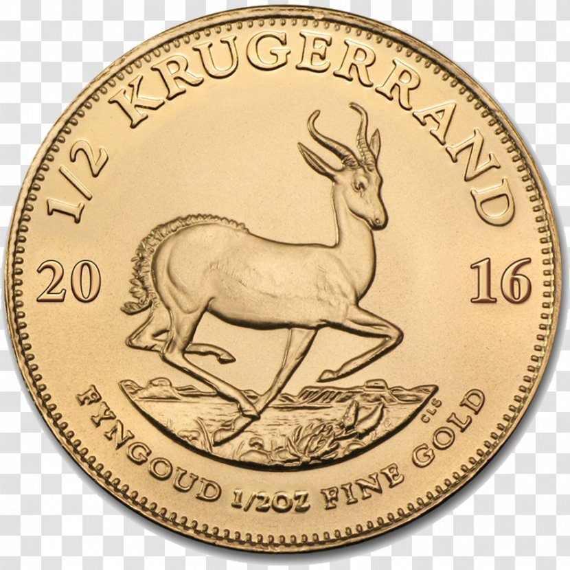 Krugerrand Bullion Coin Gold - Metal Transparent PNG