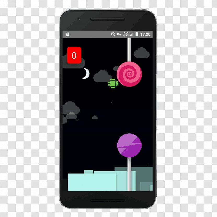 Smartphone Flappy Droid Mainkan Mobile Phones Jump - Phone Transparent PNG