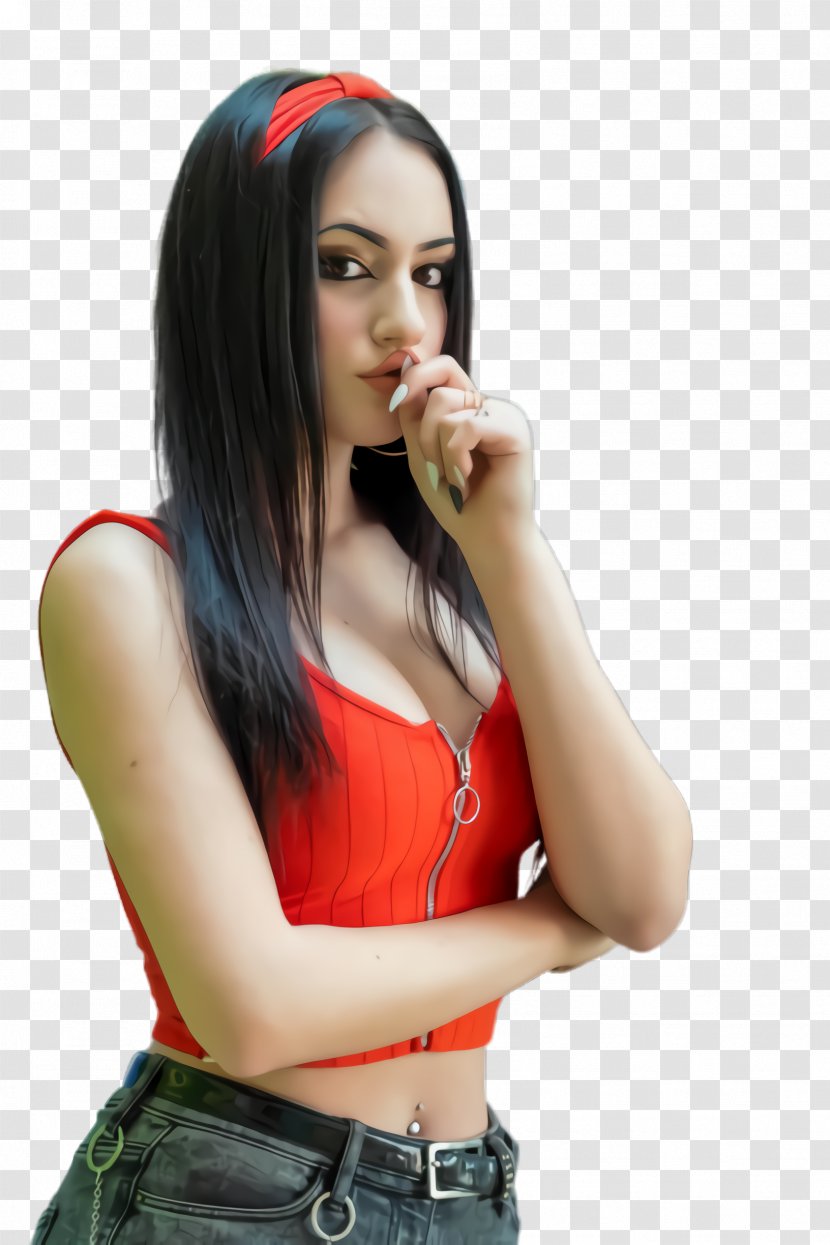 Beauty Nose Black Hair Photo Shoot Lip - Model Gesture Transparent PNG