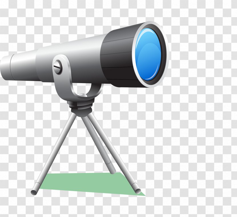 Science Royalty-free Stock Photography Illustration - Vector Silver Astronomical Telescope Transparent PNG