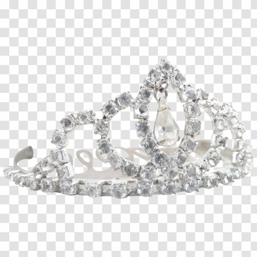 Tiara Crown Imitation Gemstones & Rhinestones Clip Art - Bride - Silver Transparent PNG