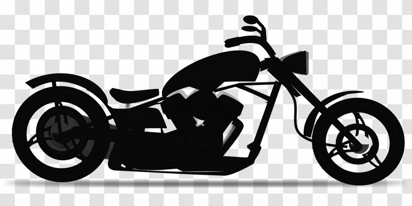 Harley-Davidson Motorcycle Black And White Clip Art - Bicycle Part - Rider Transparent PNG