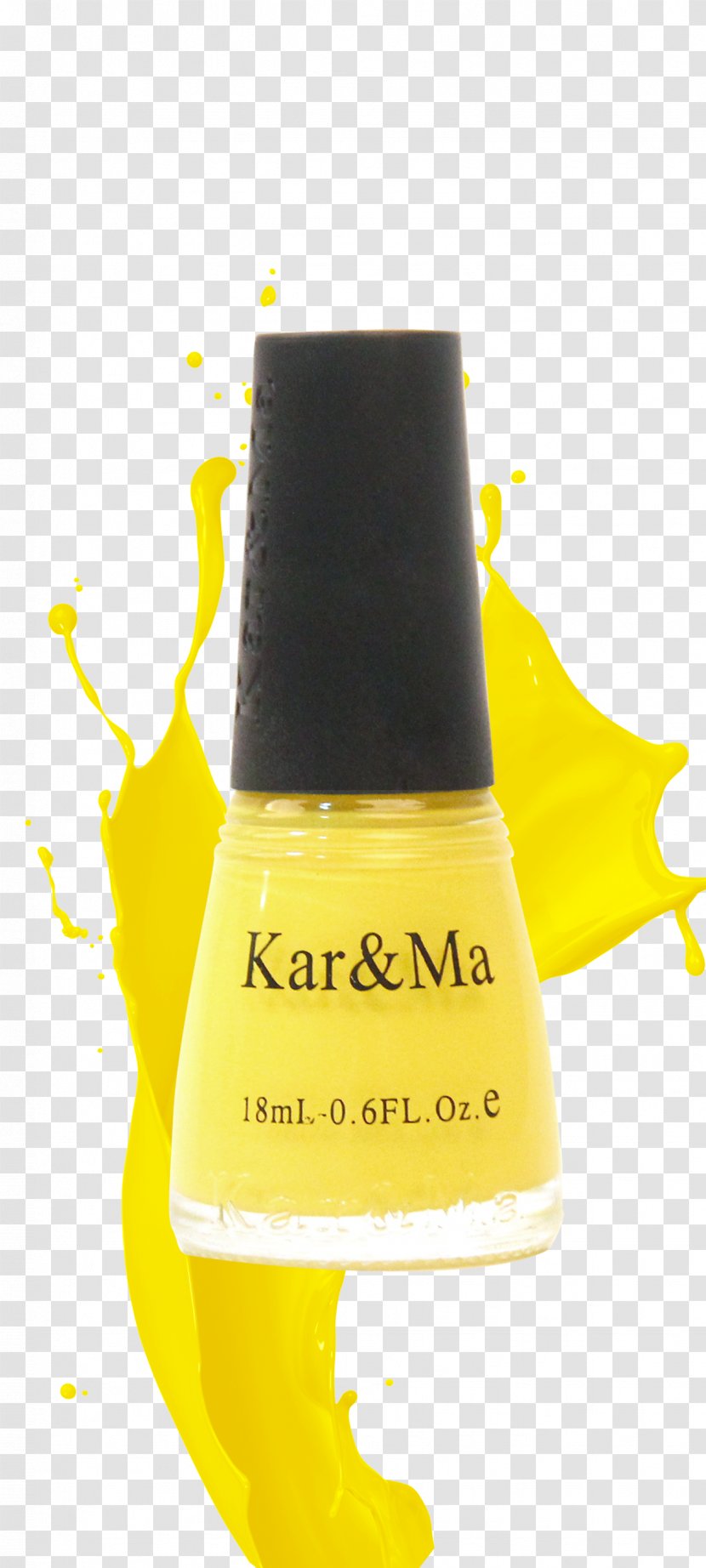 Poster Nail Polish - Yellow Transparent PNG