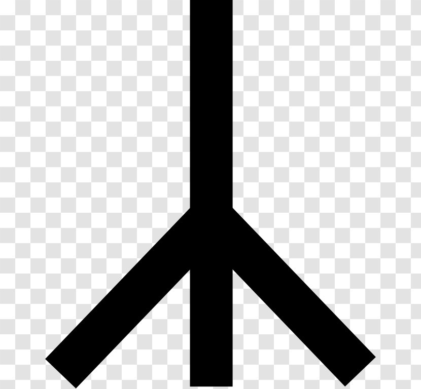 Peace Symbols Christian Cross Wikipedia - Black And White - Jump Clipart Transparent PNG