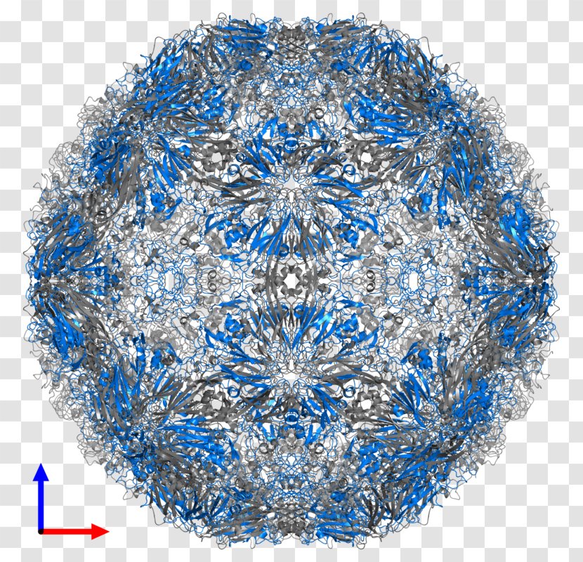 Symmetry Crystal Pattern - Blue - Cobalt Transparent PNG