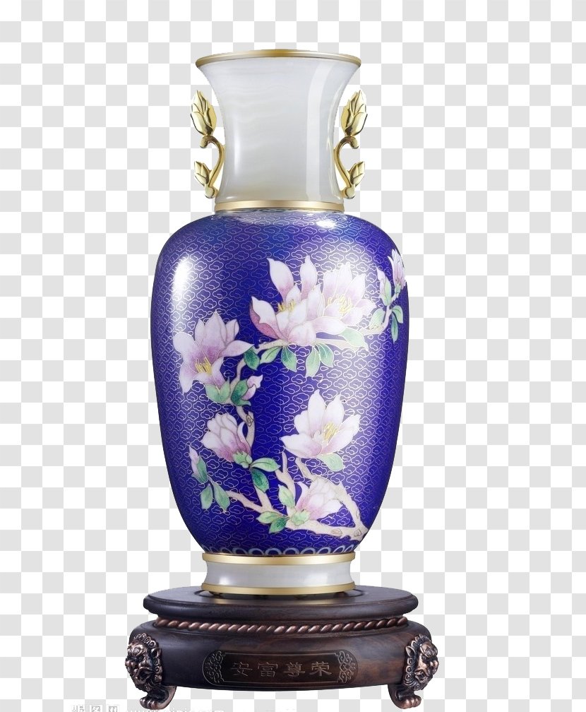 Beijing Vase Ceramic Cloisonnxc3xa9 Porcelain - Jade - Vases Transparent PNG