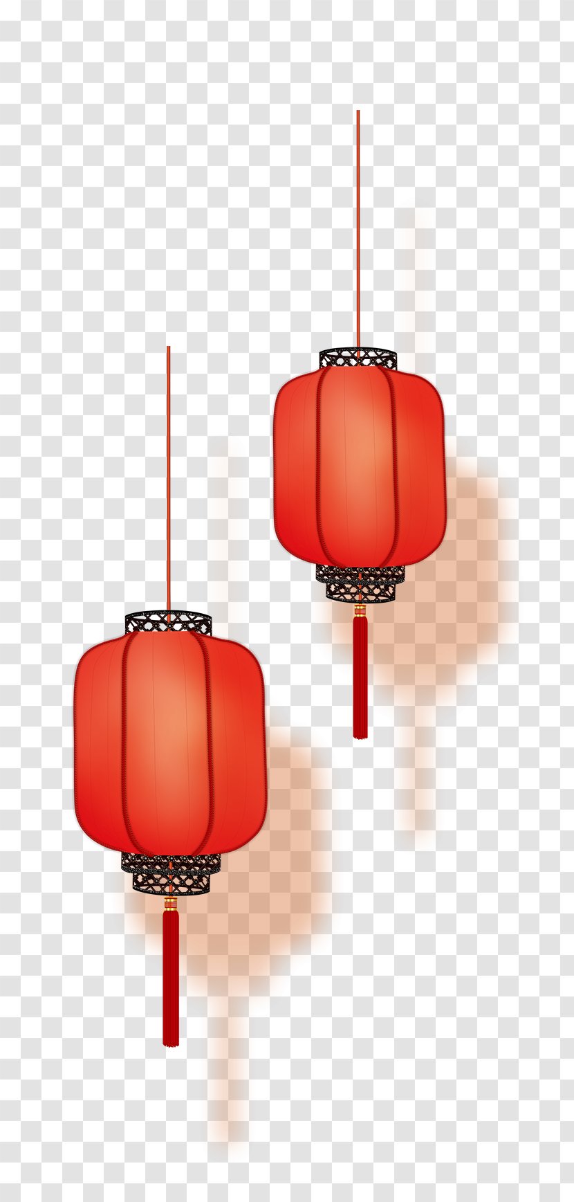 Lantern Festival Chinese New Year Clip Art Image - Light Fixture Transparent PNG