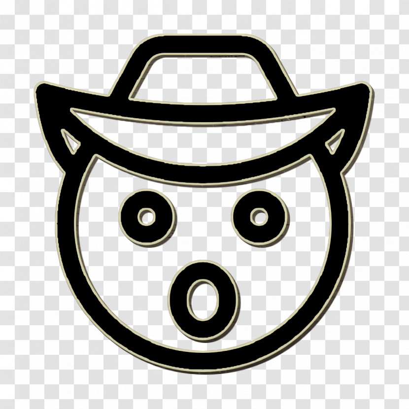 Amazed Icon Cowboy Icon Smiley And People Icon Transparent PNG