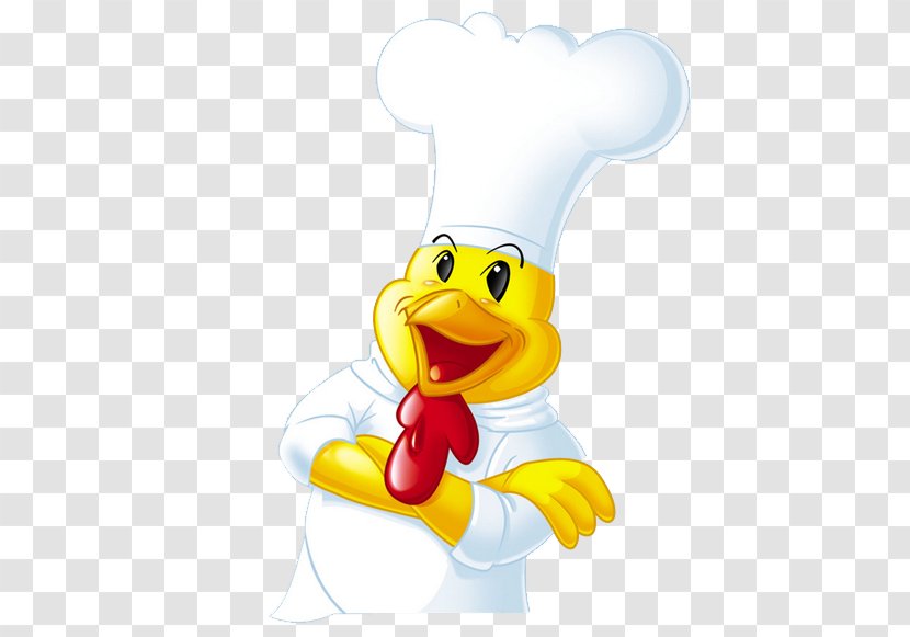 Chicken Rooster Cartoon - Chef Cock Transparent PNG