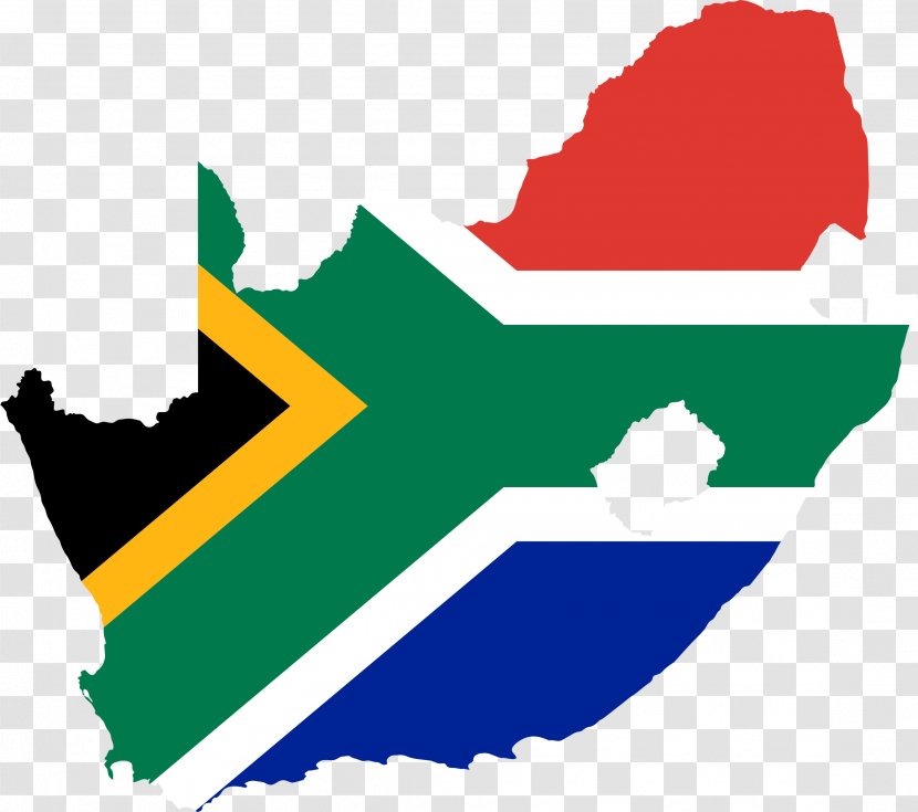 Flag Of South Africa Map Clip Art - Logo Transparent PNG