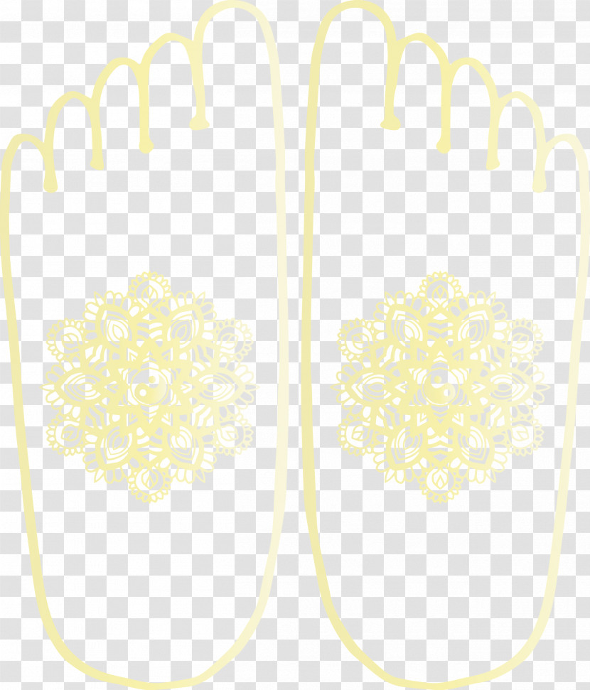Yellow Shoe Font Line Meter Transparent PNG