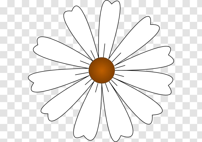 Single Person Singles Event Clip Art - White - Small Daisy Transparent PNG