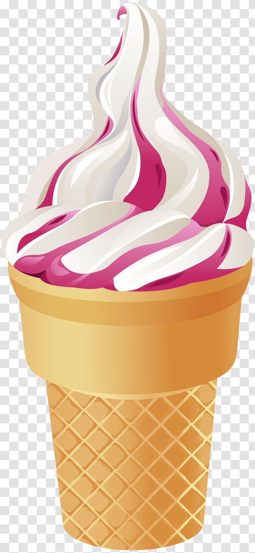 Ice Cream Cone Chocolate Sundae - Dairy Product - Clip Art Transparent PNG