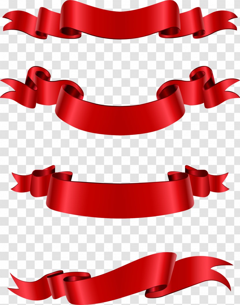 Ribbon Paper - Tree - Exquisite Red Transparent PNG