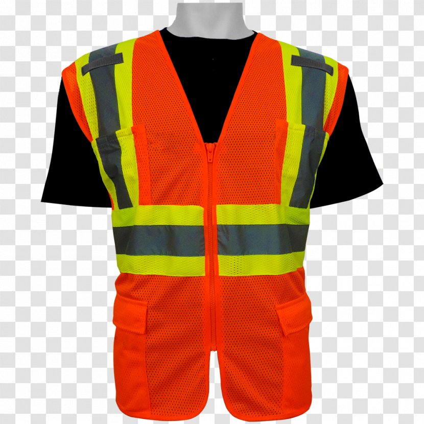 Gilets High-visibility Clothing T-shirt International Safety Equipment Association - Vest Transparent PNG