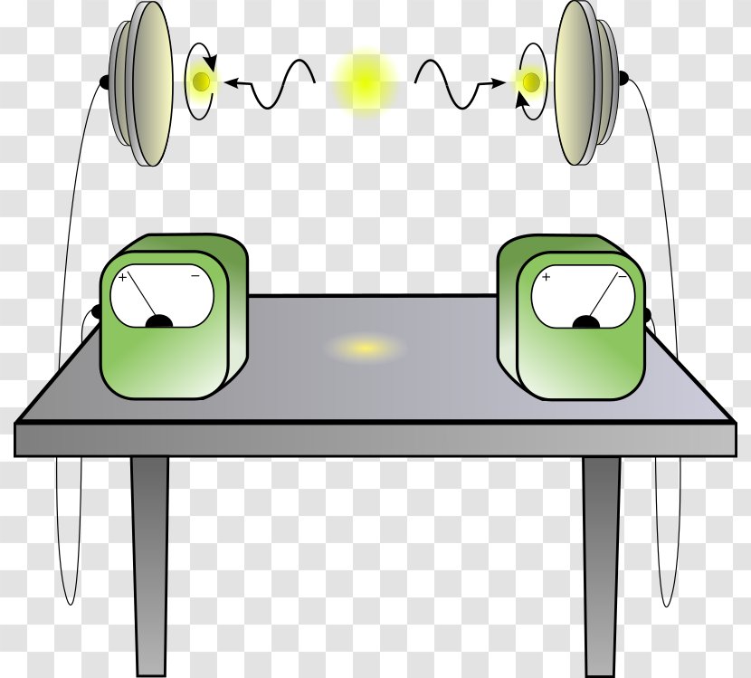 EPR Paradox Experiment Quantum Mechanics Entanglement Clip Art - Green - Einstein Excited Cliparts Transparent PNG