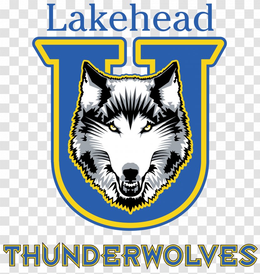 Lakehead University Brock Of Windsor Thunderwolves Ontario Athletics - Western Mustangs - Logo Transparent PNG