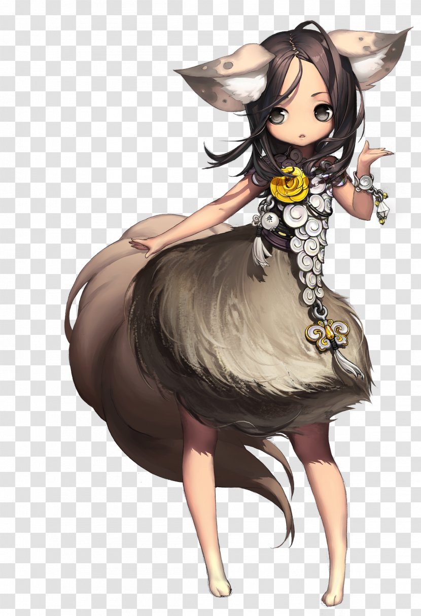 Blade & Soul YouTube Art Female - Watercolor Transparent PNG