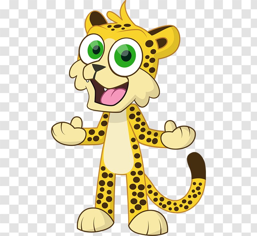 Cheetah Cat Animal Animation Cartoon - Giraffidae Transparent PNG
