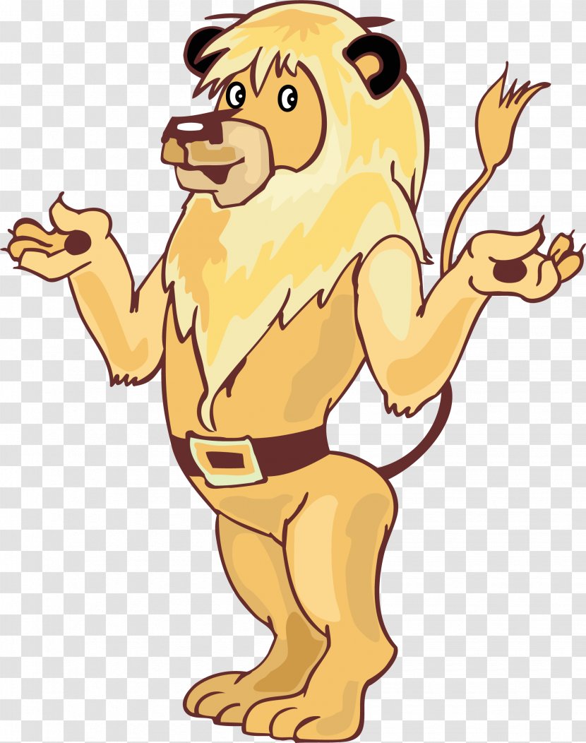 Lion Drawing Clip Art - Golden Transparent PNG