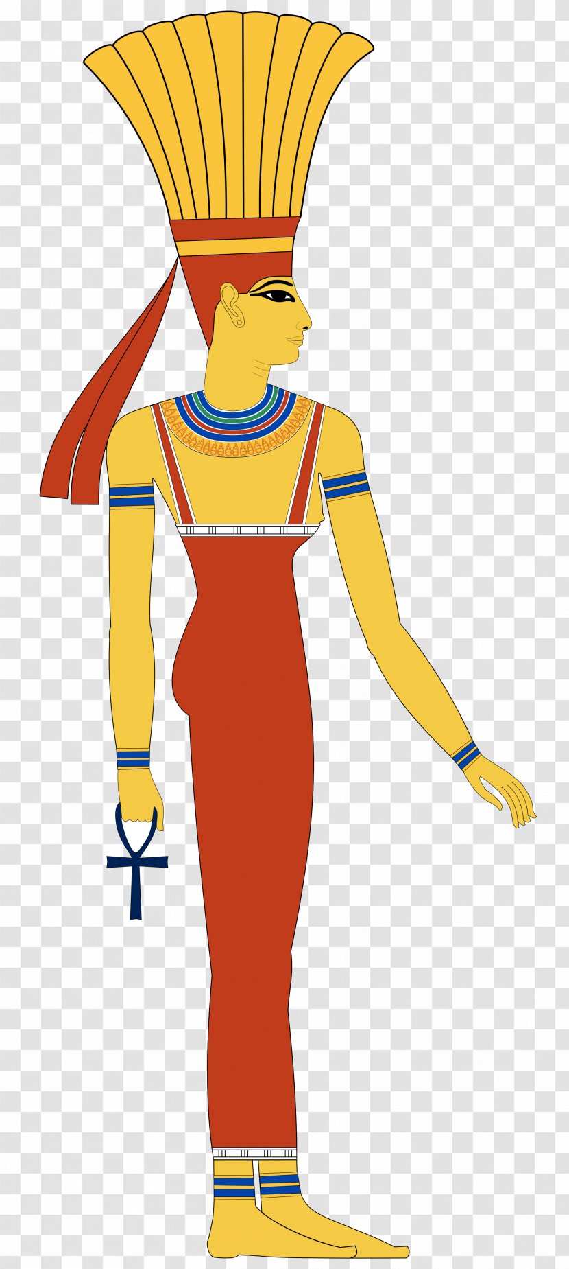 Ancient Egyptian Deities Isis Hathor Deity - Clothing - Goddess Transparent PNG