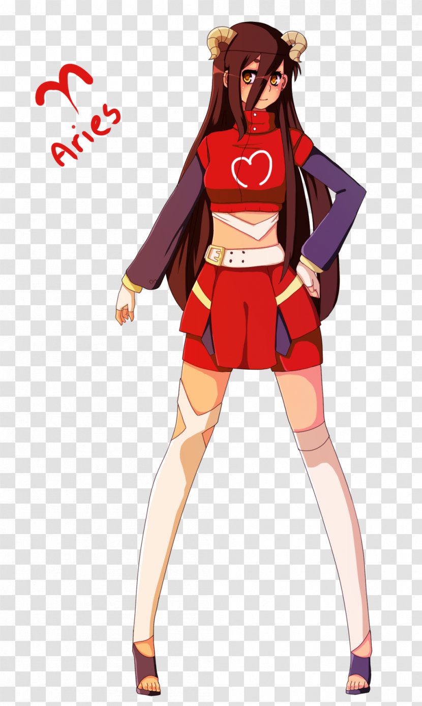 Costume Brown Hair Uniform - Flower - Aries Transparent PNG