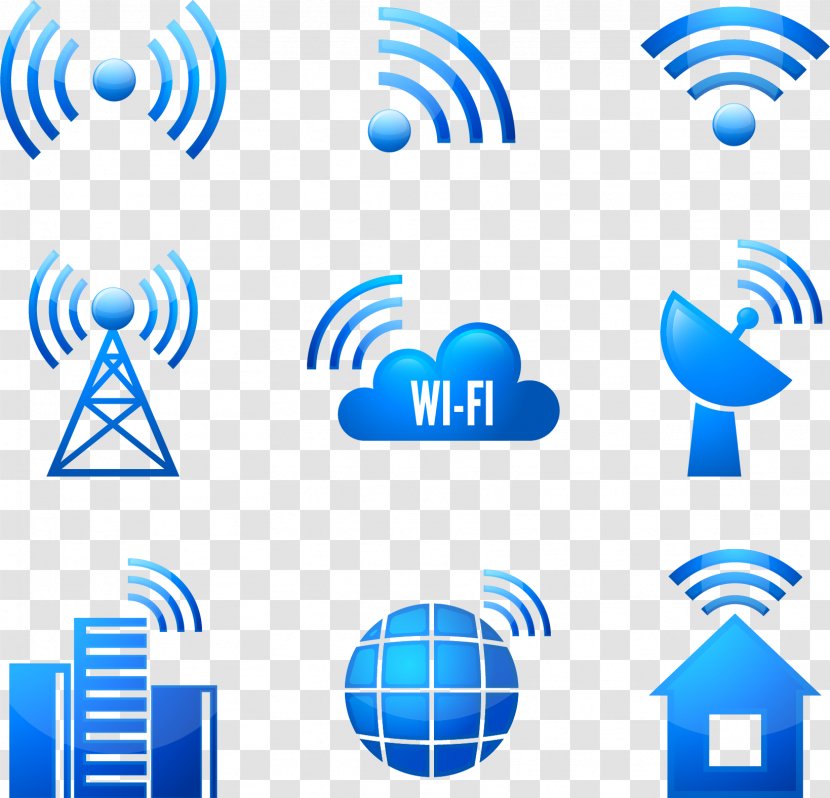 Wi-Fi Signal Wireless Computer Network Icon - Internet - Vector Hand-painted WIFI Transparent PNG