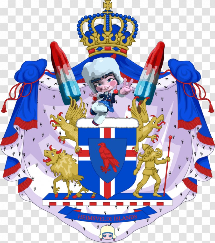 Coat Of Arms Iceland Kingdom Sweden - Wikipedia - Crest Transparent PNG