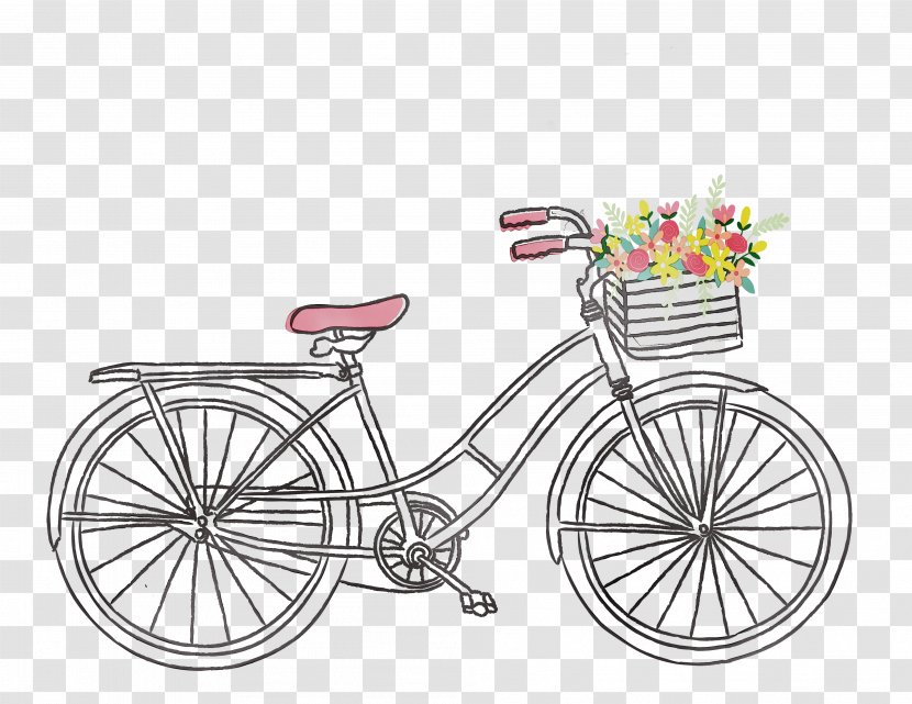 Image Art Painting Canvas Drawing - Bicycle Part - Accessory Transparent PNG