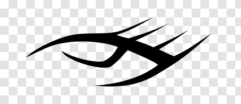 Clip Art Black & White - Symbol - M Logo LineLeft Eye Transparent PNG