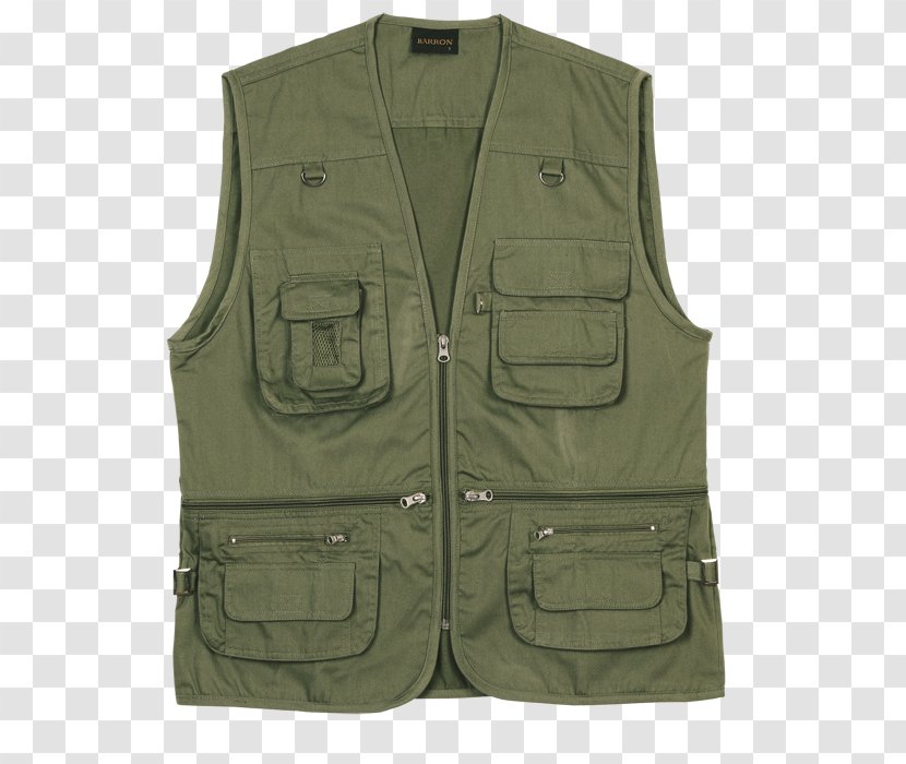 Gilets Sleeve Khaki - Pocket Transparent PNG