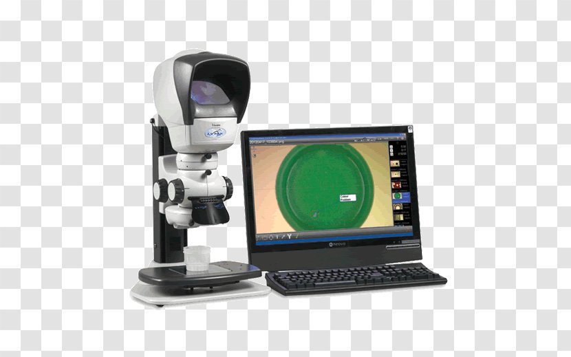 Stereo Microscope Computer Software Measurement Image - Lens Transparent PNG
