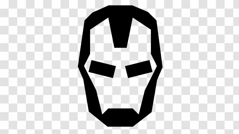 The Iron Man Logo Symbol - Black Transparent PNG