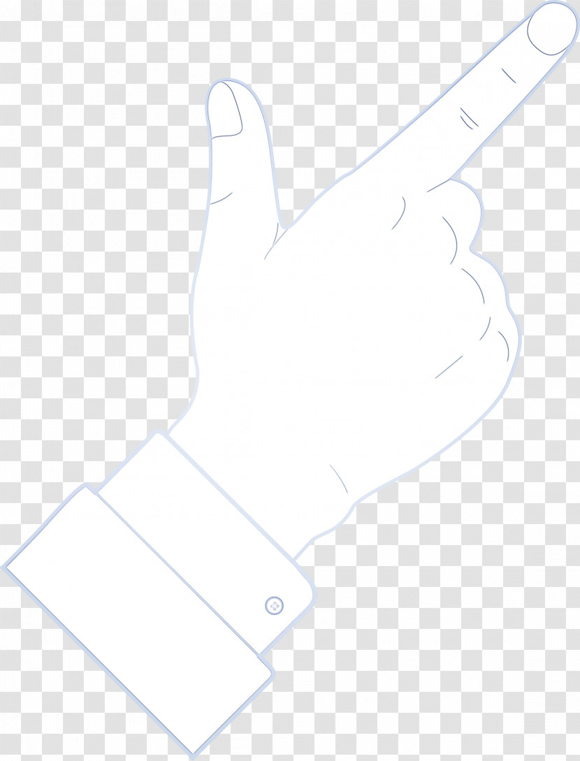 White Hand Finger Gesture Thumb Transparent PNG