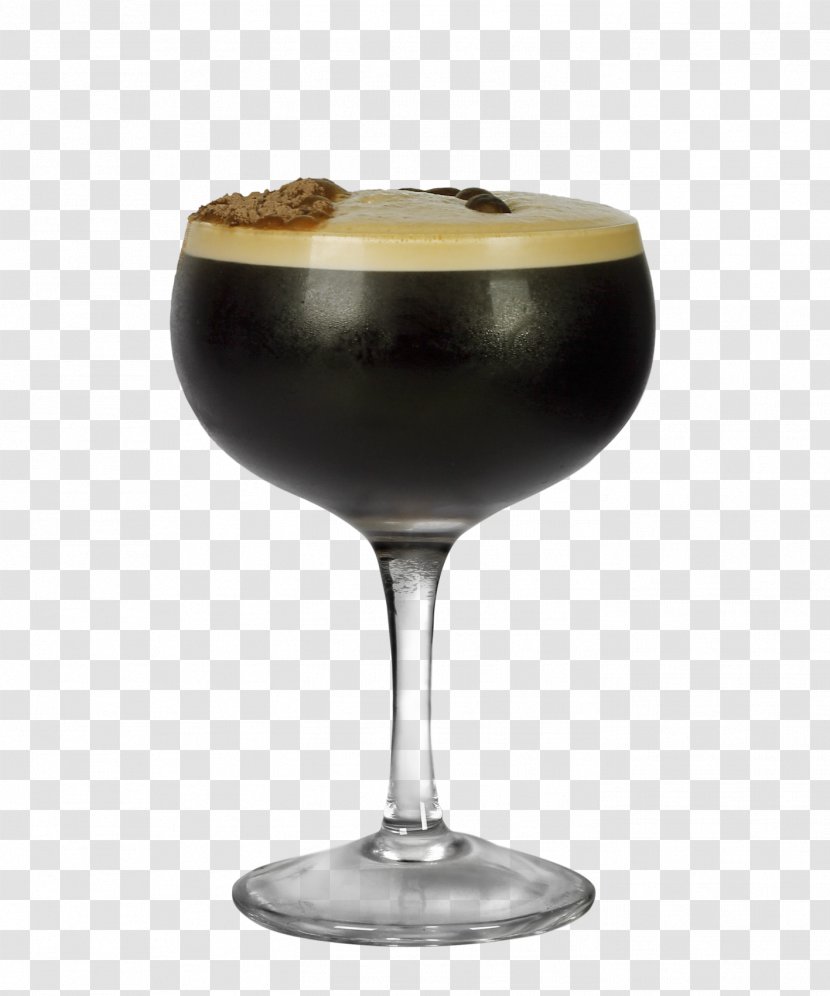 Wine Glass Champagne Alcoholic Drink Stemware - Espresso Martini Transparent PNG