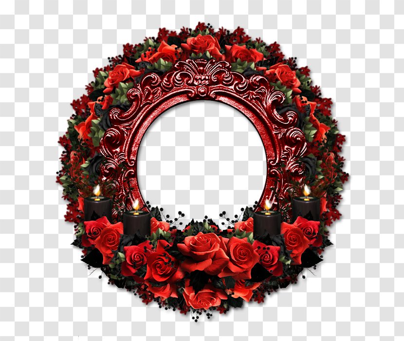 Floral Design Wreath Cut Flowers Garland - Christmas Day - Flower Transparent PNG