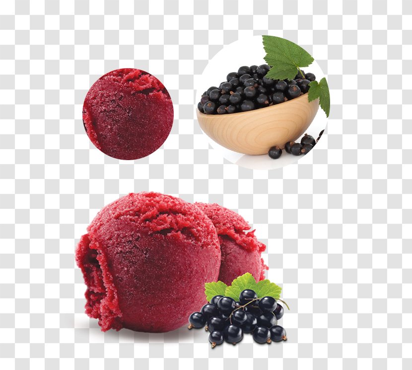 Ice Cream Blackcurrant Sorbet Gelato Fruit - Berry Transparent PNG