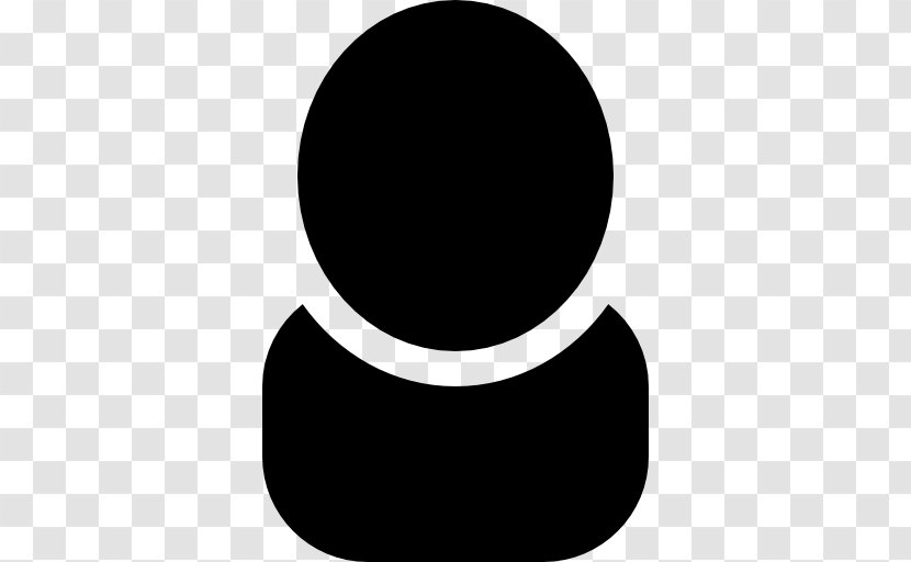 Symbol - User Profile - Black And White Transparent PNG