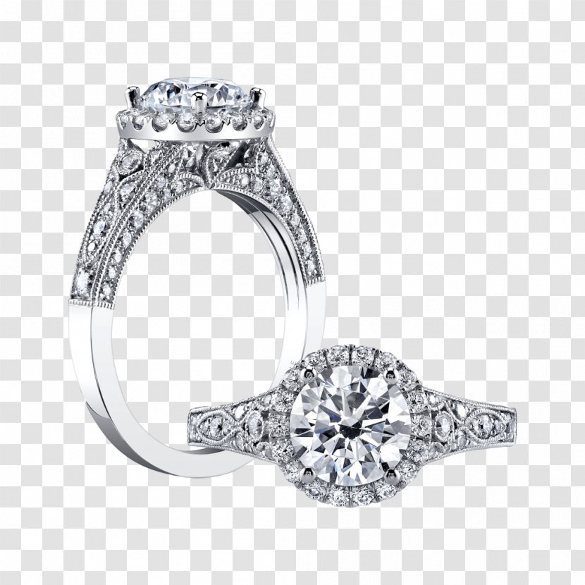 Sylvie Collection Engagement Ring Wedding - Metal Transparent PNG