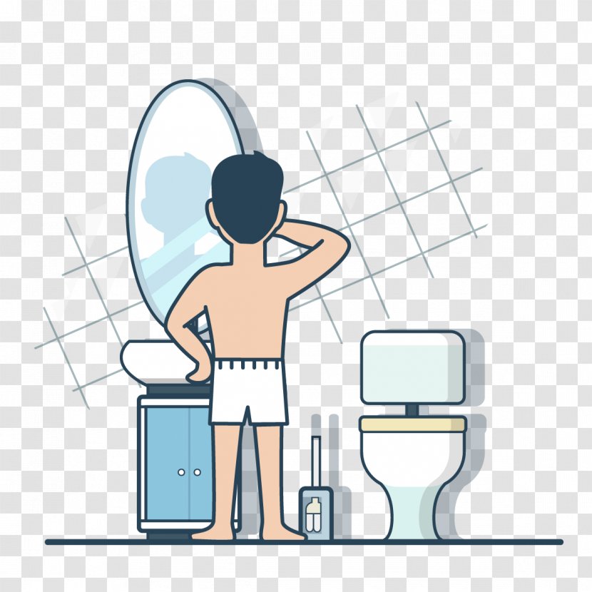 U6d17u8138 Toilet Illustration - Silhouette - Wash People Transparent PNG