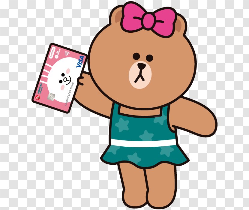 Line Friends クリエイターズスタンプ Bear Collaboration - Cartoon Transparent PNG