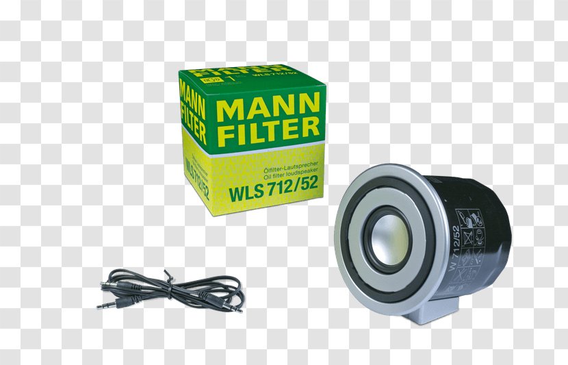 Oil Filter Mann+Hummel Loudspeaker Car - Man - Sound Box Transparent PNG