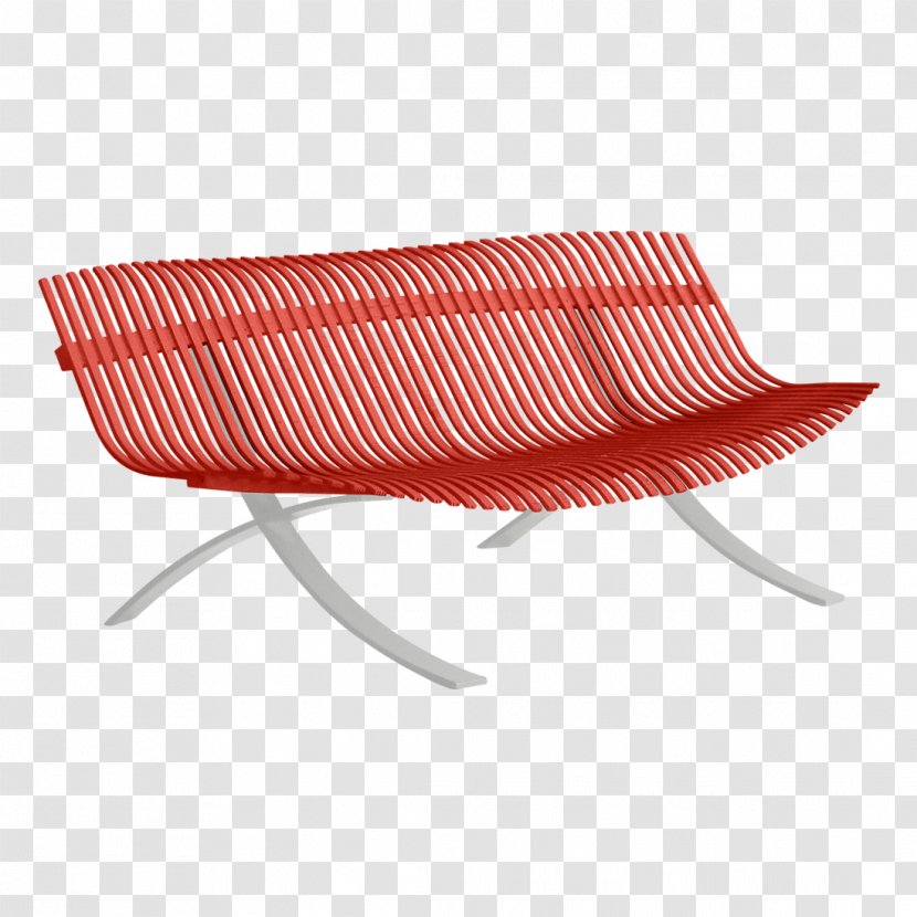 Bench Fermob SA Bank Metal Chair - Assise - Carrot CHILLI Transparent PNG