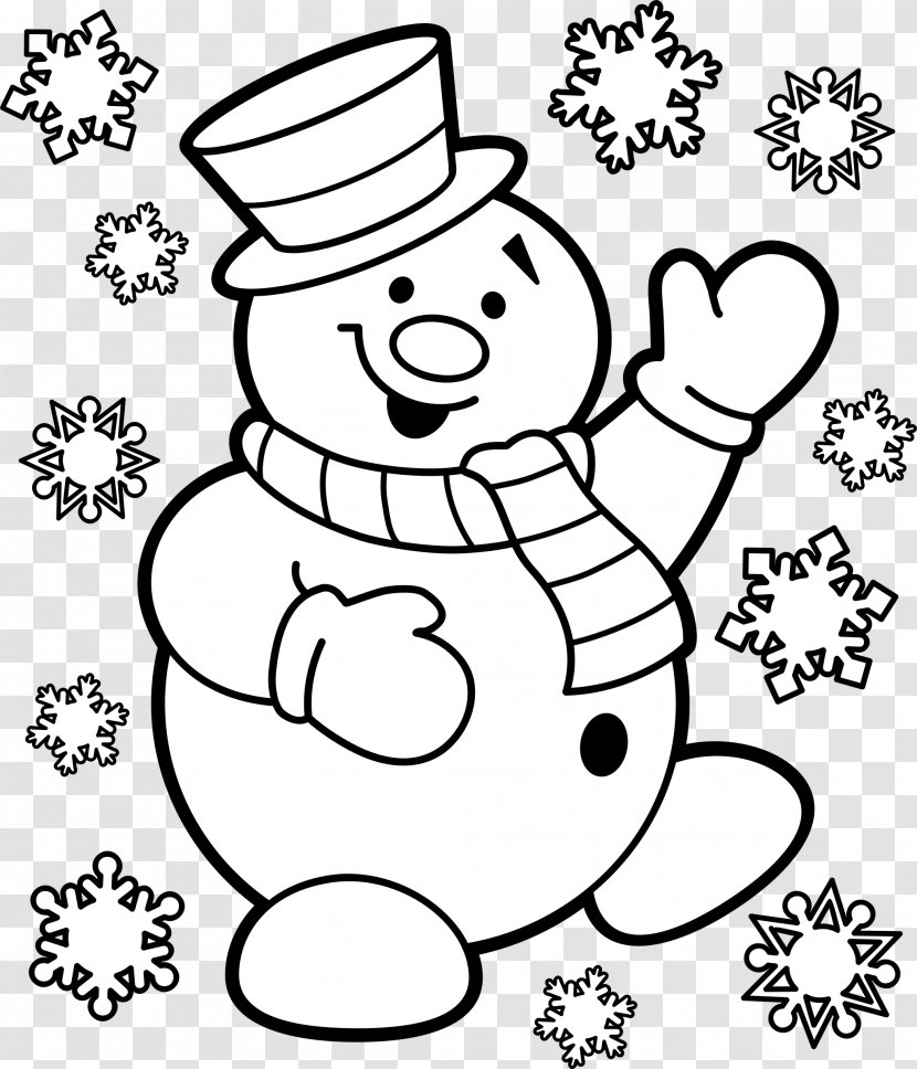 Coloring Book Snowman Child Adult - Tree Transparent PNG