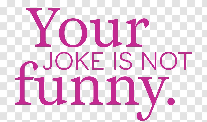 Joke Humour Image Logo - Violet - Not Funny Transparent PNG