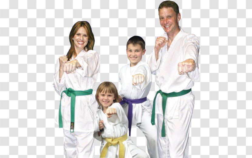 Karate Dobok Taekwondo Martial Arts Family - Costume Transparent PNG