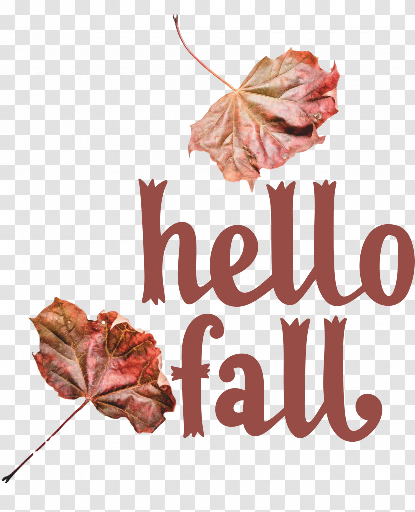 Hello Fall Fall Autumn Transparent PNG